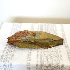 River rock oil candle, heavyweight,  genuine rock